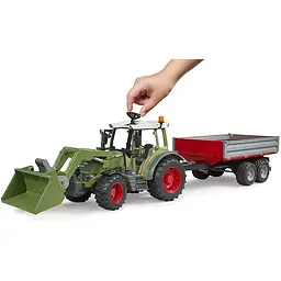 Іграшкова машинка Bruder Трактор Fendt Vario 211 з переднім навантажувачем та причепом 1:16 (02182) - мініатюра 5