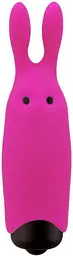 Віброкуль зі стимулюючими вушками Adrien Lastic Pocket Vibe Rabbit Pink, 8.5х2.3 см (рожева)