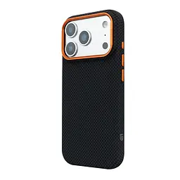 Карбоновый чехол для Apple iPhone 17 Pro, LikeCarbon2 SE MagCase, черный, тонкий защитный чехол-панель из поликарбоната с магнитами N52, MagSafe, противоударный, совместимый с беспроводной зарядкой, приподнятые края для защиты камеры, ArmorStandart (ARM89164) - мініатюра 5