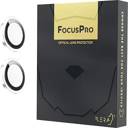 Захисне скло на камеру iLera FocusPro Lens для Apple iPhone 16/16 Plus White (iLFPW16) [124807] - мініатюра 1