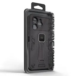 Чехол для TECNO Spark 40 4G, Proover, черный, с подставкой и магнитом, противоударный, ударопрочный, бронированный, панель-накладка, защита всего корпуса, термополиуретан (TPU) + поликарбонат (PC), ArmorStandart (ARM87279) - мініатюра 3