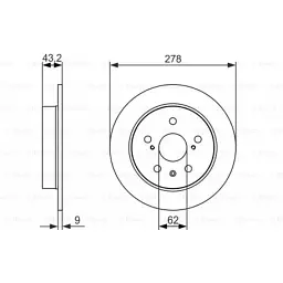 Гальмівний диск Bosch 0 986 479 047 - мініатюра 3