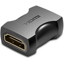 Перехідник HDMI F to HDMI F black Vention (AIRB0)