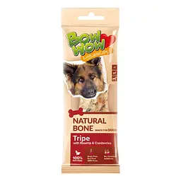 Ласощі для собак Bow wow натуральна кісточка з рубцем, 24 г(18 шт в кор)