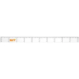 Лінійка Yes Orange Line 50 см прозора (370735)