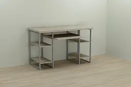 Комп'ютерний стіл Ferrum-decor Тім 75x140x70 сірий ДСП Дуб Сонома 32мм (FRD-101903)