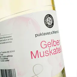 Вино Puklavec & Friends Gelber Muskater біле напівсолодке 0.75 л - мініатюра 5