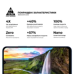 Захисне скло на Xiaomi Redmi 15C 4G з олеофобним покриттям, Pro, повне проклеювання, антистатичний і пиловідштовхуючий шар, 9H, самоклеючеся, 2.5D, на весь екран, антистатичний клей, ArmorStandart (ARM85416) - мініатюра 5