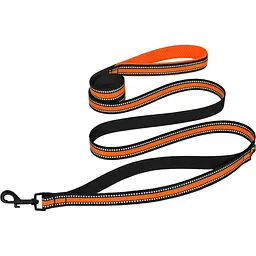Повідець для собак BronzeDog Mesh, розмір М, 200х2 см, помаранчевий - мініатюра 3