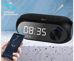 Портативная колонка, часы, будильник Kisonli LP2S Bluetooth 1200mAh 5Вт Black - мініатюра 6