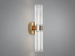 Бра настінне LED Diasha Q2/2GD, 12W, 660 лм, 34 см, золоте, акриловий плафон, сучасний стиль для дому