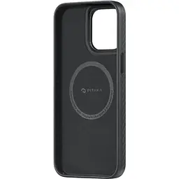 Чохол-накладка Pitaka MagEZ Case Pro 4 Twill 1500D Black/Grey для iPhone 15 Pro Max (KI1501PMP) - мініатюра 3