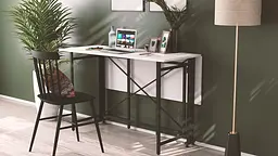 Стіл-книга трансформер Оріон 3 Ferrum-decor 750x1150x880 Чорний метал ДСП Біле 16 мм (FRD-105081) - мініатюра 7