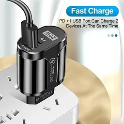 Зарядний пристрій Mirrow USB Type-C Super Charge/Quick Charge 3.0 PD 20W Black (366589741) - мініатюра 9