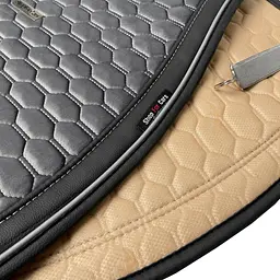 Накидка для передніх сидінь Алькантара Palermo Premium Сірі 1 шт - мініатюра 7