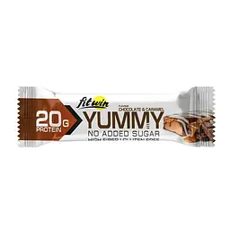 Батончик FitWin YUMMY Bar 36% no added sugar, 55 грам - Шоколад-карамель