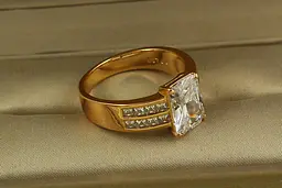 Кільце Xuping Jewelry Баритон р 20 золотисте - мініатюра 2