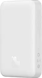 Портативний акумулятор Baseus Magnetic Mini Wireless Fast Charge 20W 10000mAh white (PPCX070002) - мініатюра 3
