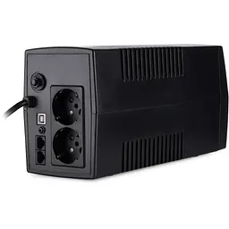 Пристрій безперебійного живлення Vinga LCD 800VA plastic case with USB (VPC-800PU) - мініатюра 4