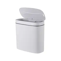 Відро для сміття сенсорне овальне Mixxus Flat-TC0109 9 л white MI7074, Білий матовий - мініатюра 5