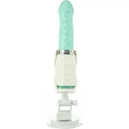 Розкішний вібратор-пульсатор Pillow Talk з присоскою - Feisty Thrusting Vibrator Teal - мініатюра 4