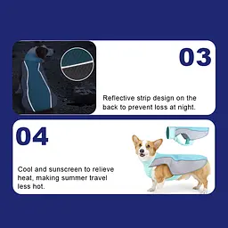 Літній охолоджувальний жилет для собак Derby Summer Dog Cooling Vest PA0355-1 Blue, L - мініатюра 6