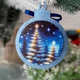 Творчий набір для створення 3-х ялинкових прикрас "Fairytale Christmas" FDCKW-051 - мініатюра 7