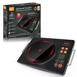Інфрачервона настільна плита RAF R.8046 3500 Вт • Електроплитка Infrared Cooker з однією конфоркою для дому, дачі та кухні - мініатюра 5