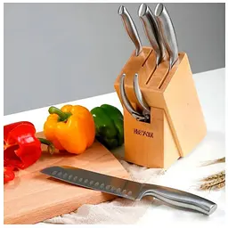 Набір ножів Huo Hou Martial Steel Knife 6 предметів (XH-1033) - мініатюра 4