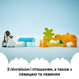 Конструктор LEGO DUPLO Сімейства диких тварин: Пінгвіни та Леви, 10 деталей (10442) - мініатюра 14