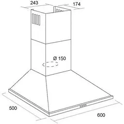 Витяжка купольна Artel ART-0760 PRIMA Inox - мініатюра 2
