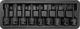 Набір ударних торцевих головок Torx 1/2" 20-70 мм Yato, 9 шт