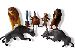 Набір фігурок Король Лев, Іграшки Disney Сімба, Муфаса, Тимон, Пумба, 10 шт - мініатюра 2