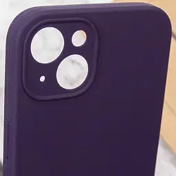 Чохол Silk Full Camera Protective (AA) NO LOGO для Apple iPhone 13 (6.1") Фіолетовий / Elderberry - мініатюра 5