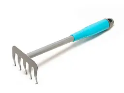 Граблі MASTER TOOL 300мм L=300мм садові 5 зубів з пластиковою ручкою