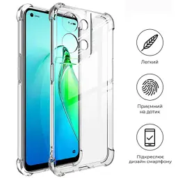 Чохол до мобільного телефона BeCover Anti-Shock Oppo Reno8 Clear (709343) - мініатюра 4