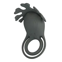 Ерекційне кільце Pretty Love Vibrant Penis Ring Ruben 8.5 см сірий - мініатюра 2
