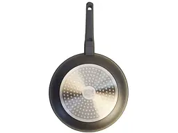 Сковорідка Fisher 28 см лита, гранітне покриття індукція, ручка soft-touch Grey - мініатюра 3