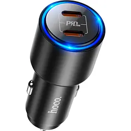 Автомобільний зарядний пристрій Hoco NZ3 40W Dual Port Type-C (Black) [71691]