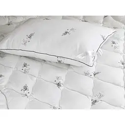 Ковдра Руно - Silver Swan штучний лебедяний пух всесезонна біла двоспальна 172x205 см 225 гр/м2 (21316) - мініатюра 4