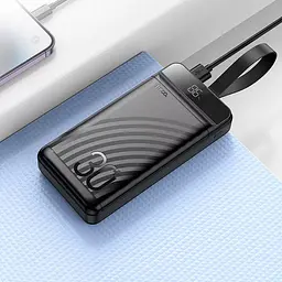Зовнішній акумулятор Hoco Element J123B 30000mAh 22.5W Black [118246] - мініатюра 6