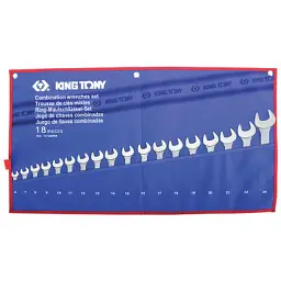 Набір ріжково-накидних ключів KING TONY 6-24 мм 18 шт 1218MRN