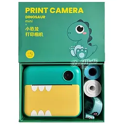 Дитяча камера - фотоапарат моментального друку Print Camera P1 Dinosaur Mini зелений - мініатюра 8