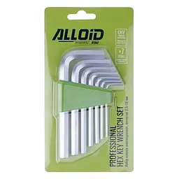 Ключ Alloid шестигранний, вигнутий, 7шт., 2.5-10мм (HS-0712) - мініатюра 2