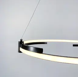 LED люстра у чорному каркасі Line.F Діаметр 60см - мініатюра 3