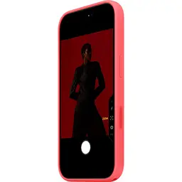 Силіконовий чохол з кнопкою, анімацією та MagSafe для Apple iPhone 17 Pro яскраво-рожевий гуава AAA [175564] - мініатюра 2