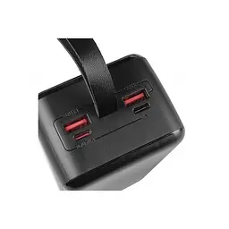 Power Bank GRUNHELM GP-40BQC портативна батарея 40000 mAh швидке заряджання 22.5W Чорний - мініатюра 5