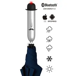 Смарт-парасолька Opus One Smart Umbrella Navi Blue - мініатюра 5