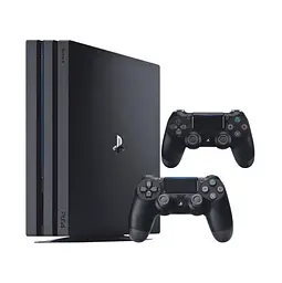 Консоль Sony PlayStation 4 PRO 2TB CUH 72 Black обслугована + 2 Геймпада бездротових DualShock 4 + гарантія Б/В