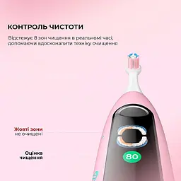 Електрична зубна щітка Oclean X Kids Set Electric Toothbrush Pink - мініатюра 7